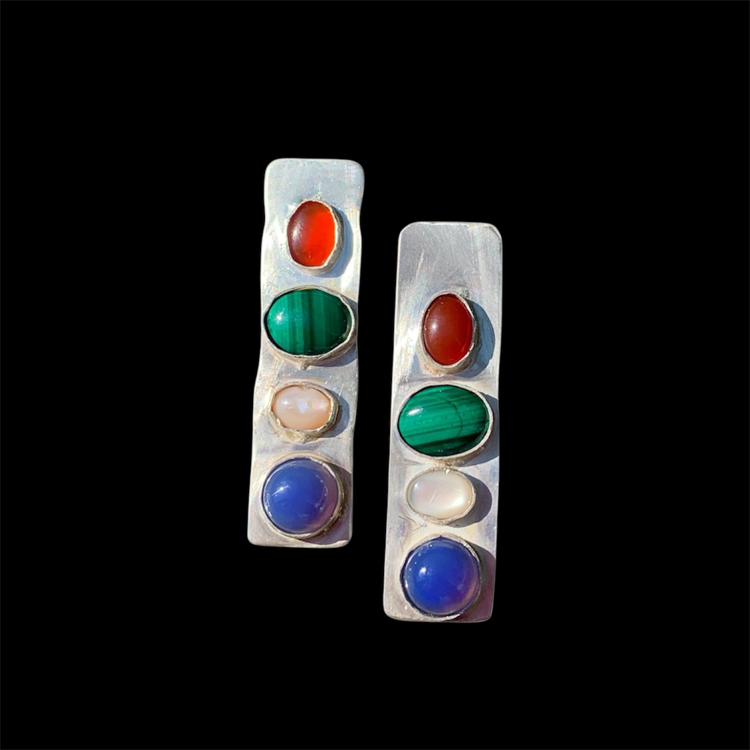 Multicolored Stone Earrings