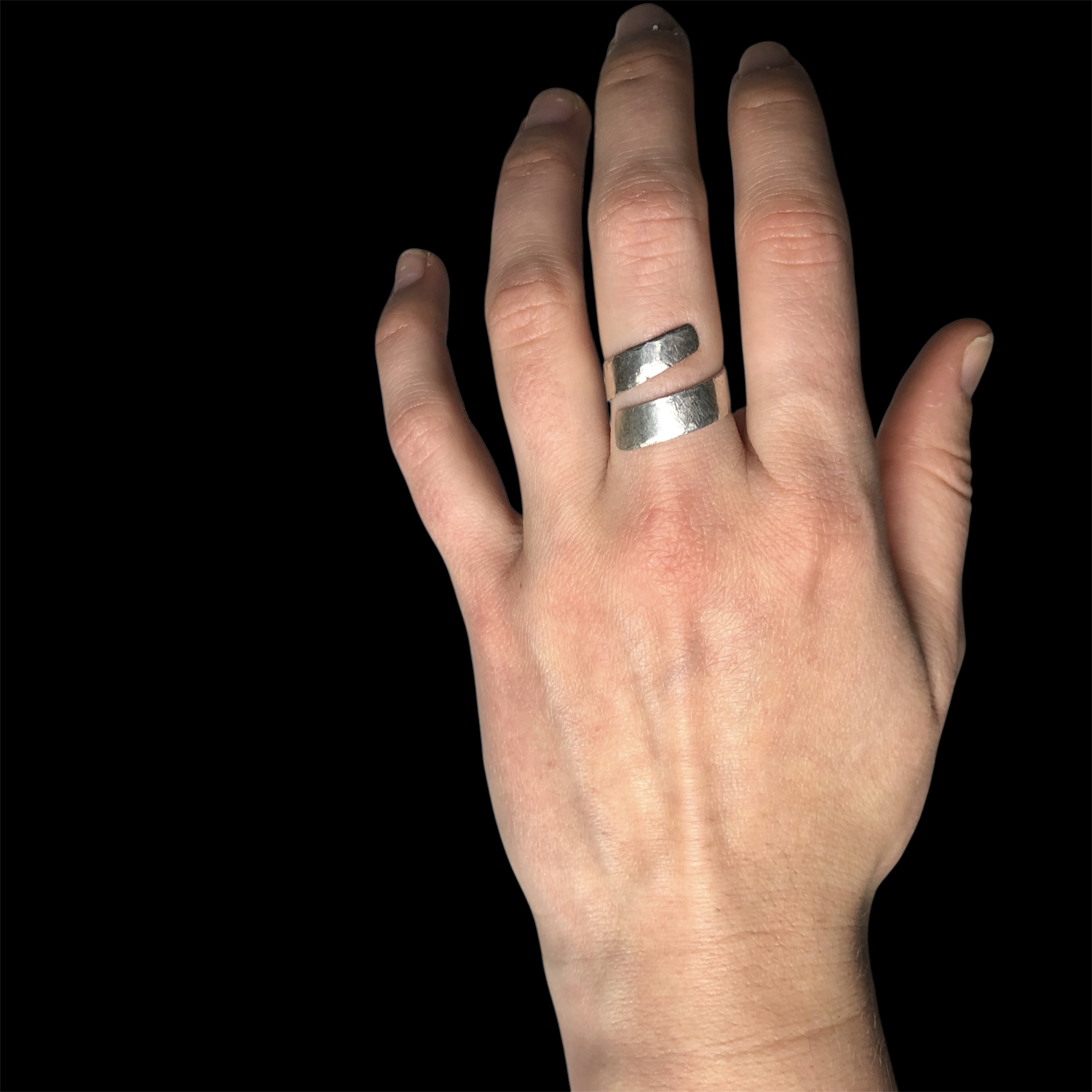 Silver Spiral Ring